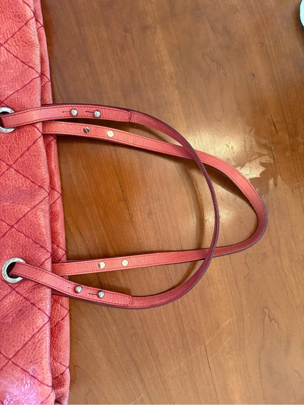 Chanel Large On the Road Tote Pink Leather Bag